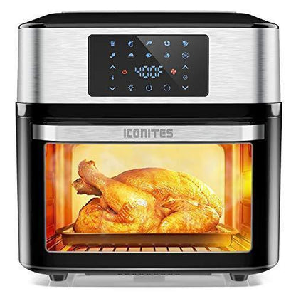 10-in-1 Air Fryer Oven, 20 Quart Airfryer Toaster Oven Combo, 1800W Large Air Fryers, Convection Toaster Oven with Rotisserie Dehydrator, ETL Certified