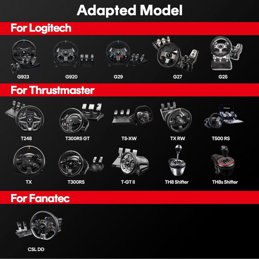 RACGTING Racing Simulator Cockpit, Foldable Seat, Logitech/Thrustmaster